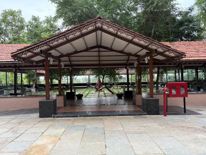 Covered outdoor pavilion
